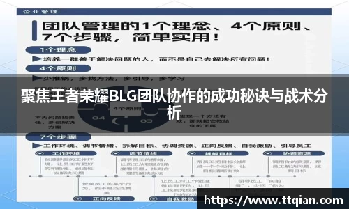 聚焦王者荣耀BLG团队协作的成功秘诀与战术分析